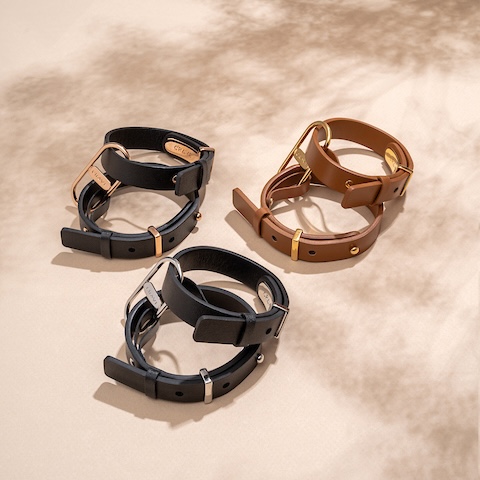 ラグジュアリーな本格レザーカフ【CRAVE】ICON CUFFS アイコンカフ